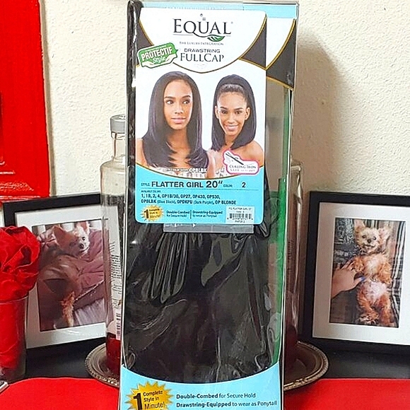 FreeTress Equal Drawstring/FullCap Wig: Flatter Girl (Color Available: 2) - Picture 10 of 11